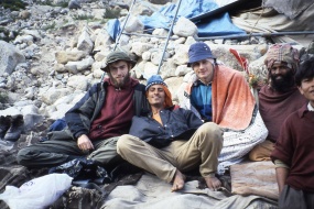 1997 z Grzesiem Nieścierem u źródeł Gangesu